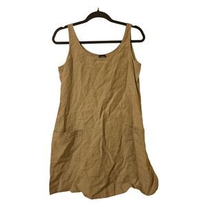 EILEEN FISHER Linen Sheath Dress - Petite Small